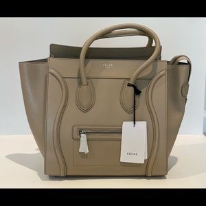 Celine Mini Luggage Tote - Sand
